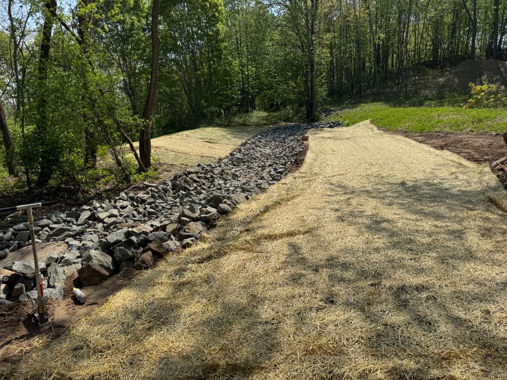 Site excavation and grading preparation